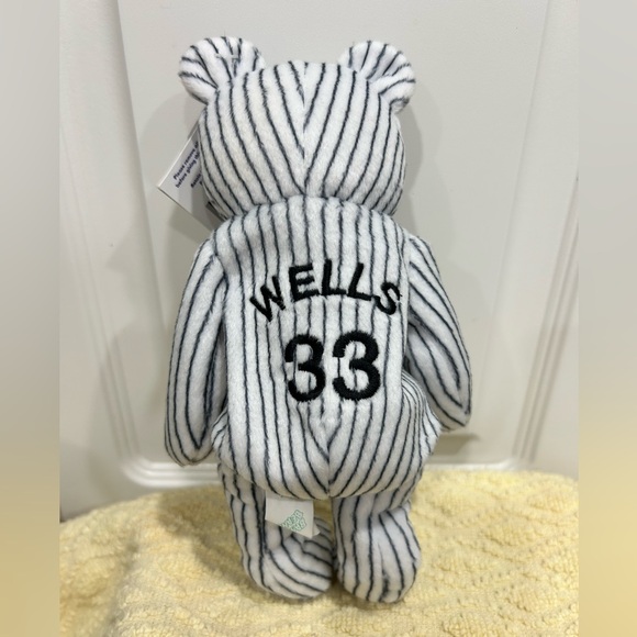 Set of 3 Bamm Beano's Bears 1998 Striped White - Picture 3 of 13